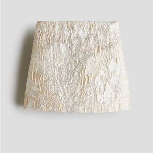 H&M SHIMMERY JACQUARD-WEAVE SKIRT